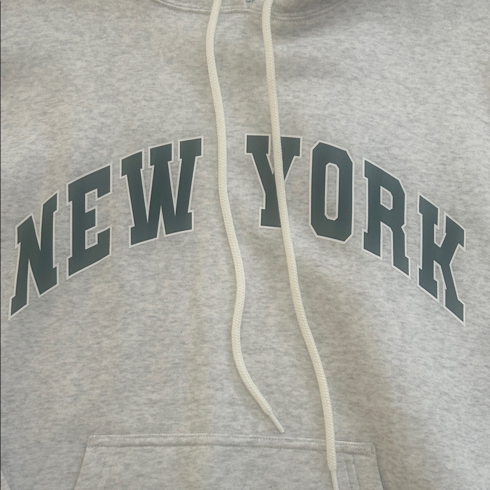 No Boundaries Light Gray New York Hoodie - Picture 3 of 3